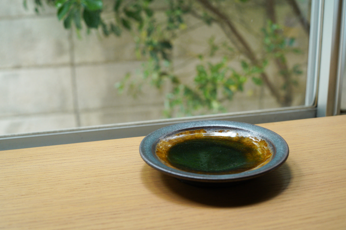 河内啓 | 5寸皿 / アメ釉