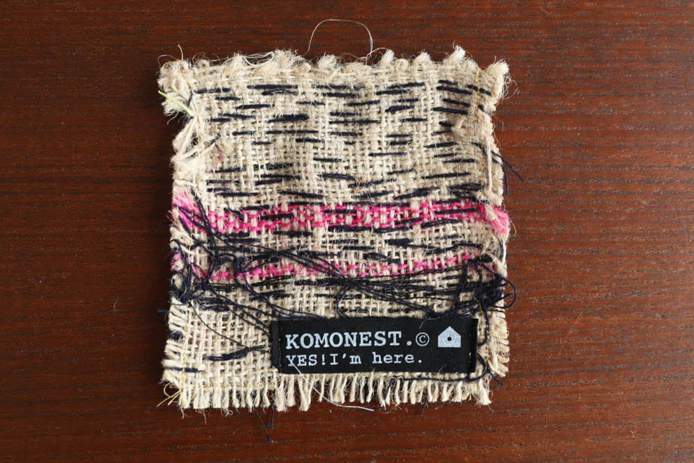 KOMONEST | 麻布 刺繍コースター Page1