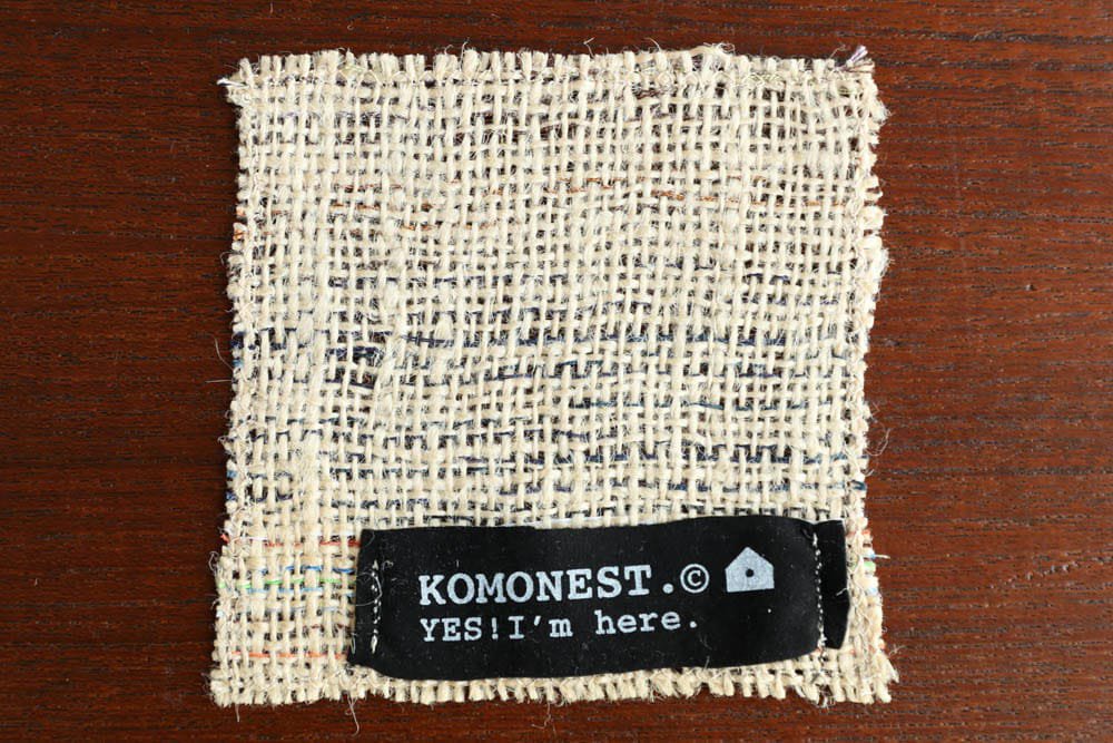 KOMONEST | 麻布 刺繍コースター Page1