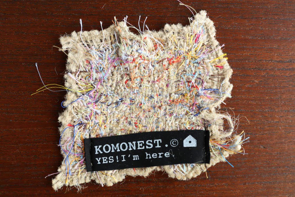 KOMONEST | 麻布 刺繍コースター