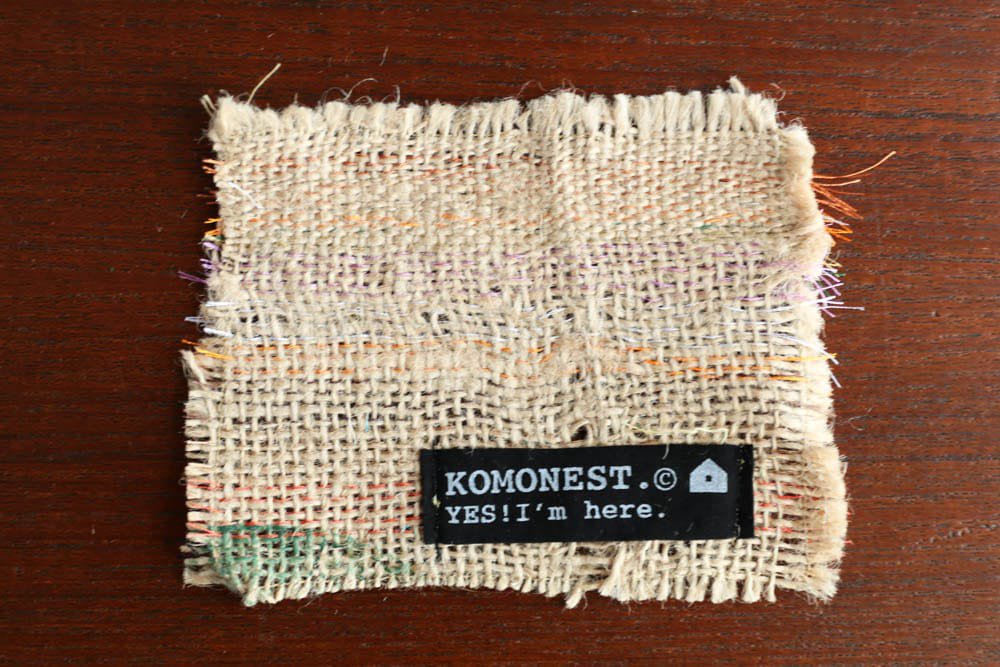 KOMONEST | 麻布 刺繍コースター
