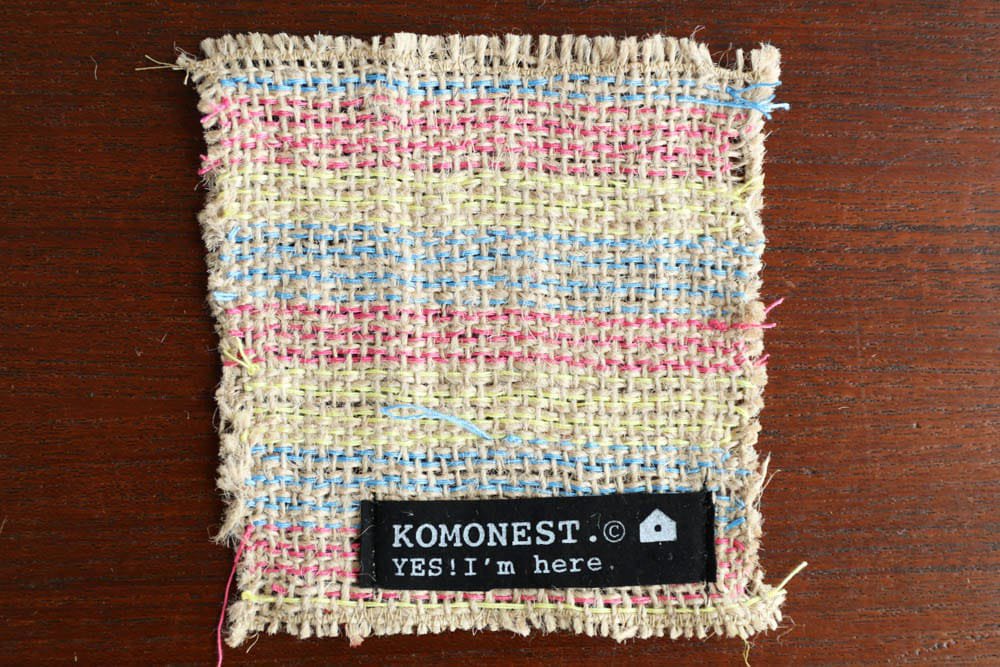 KOMONEST | 麻布 刺繍コースター