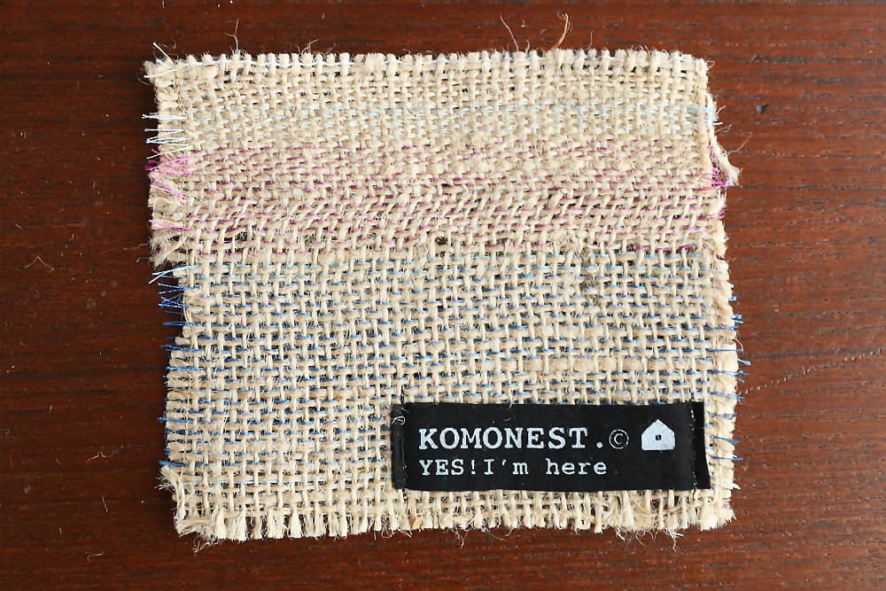 KOMONEST | 麻布 刺繍コースター