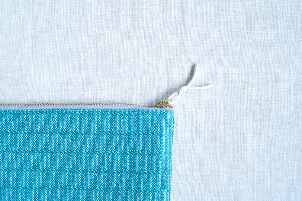 Rocca - 遠藤里枝 | 手織りメイクポーチ - Alinea TurquoiseBlue