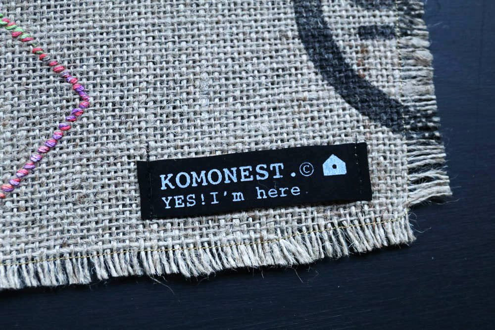 KOMONEST | 刺繍マット L