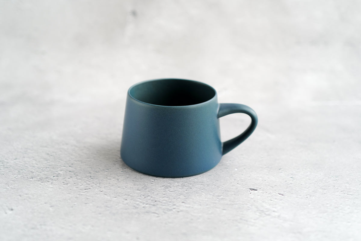 KANEAKI SAKAI POTTERY | flat mug / S / コバルト