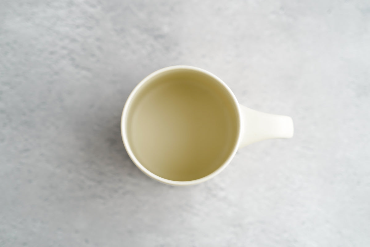 KANEAKI SAKAI POTTERY | flat mug / L / アイボリー