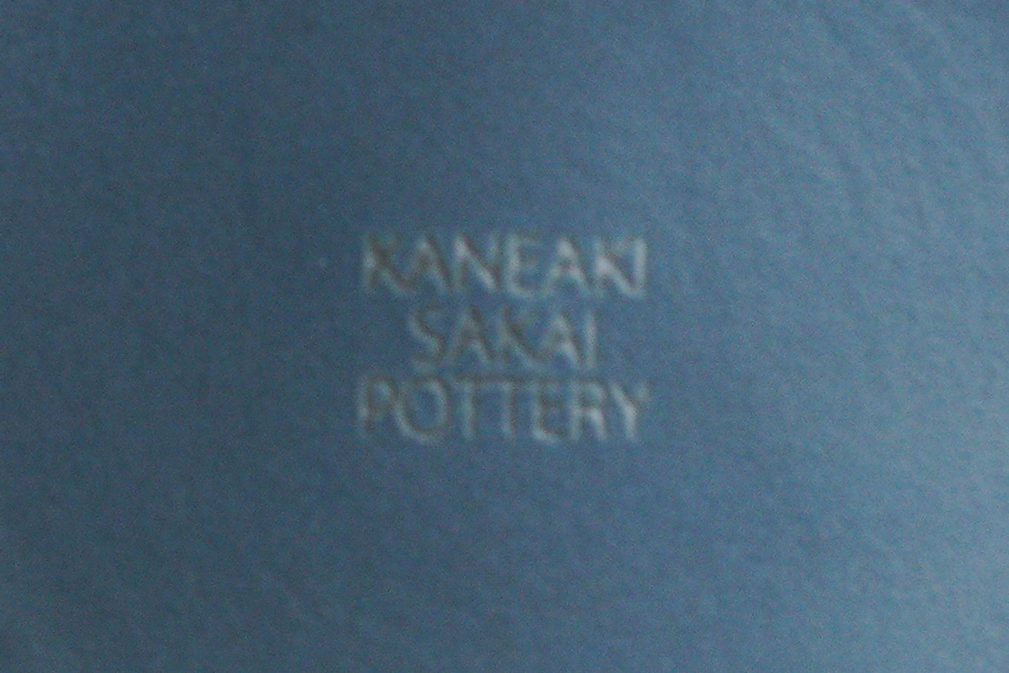 KANEAKI SAKAI POTTERY | flat bowl / コバルト