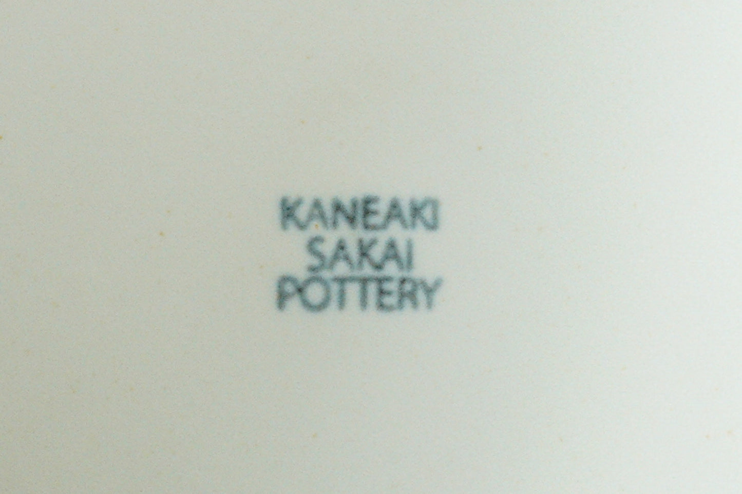 KANEAKI SAKAI POTTERY | flat 7plate / アイボリー