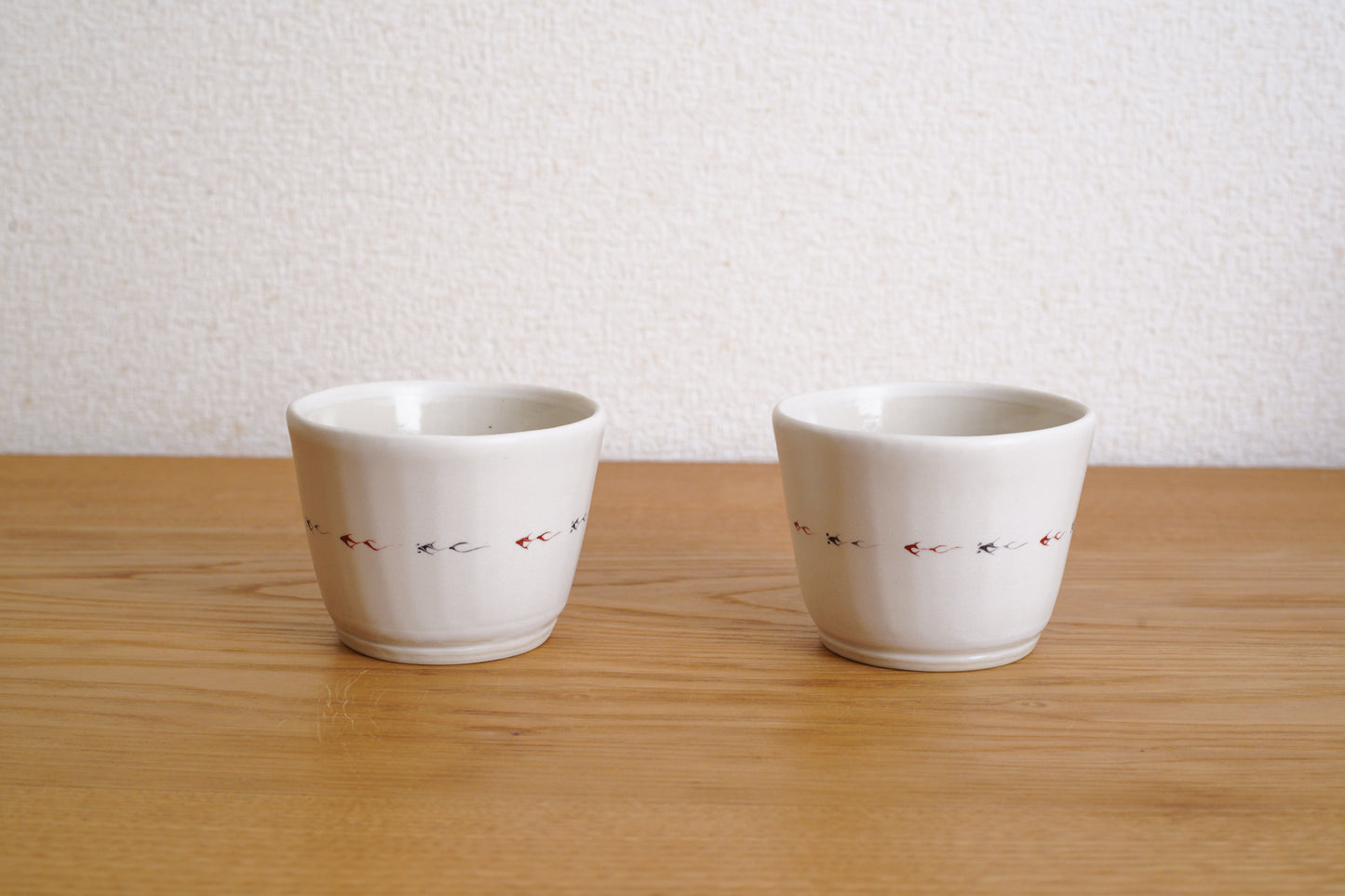工房kuromiya | 色絵そば猪口 / 金魚と出目金