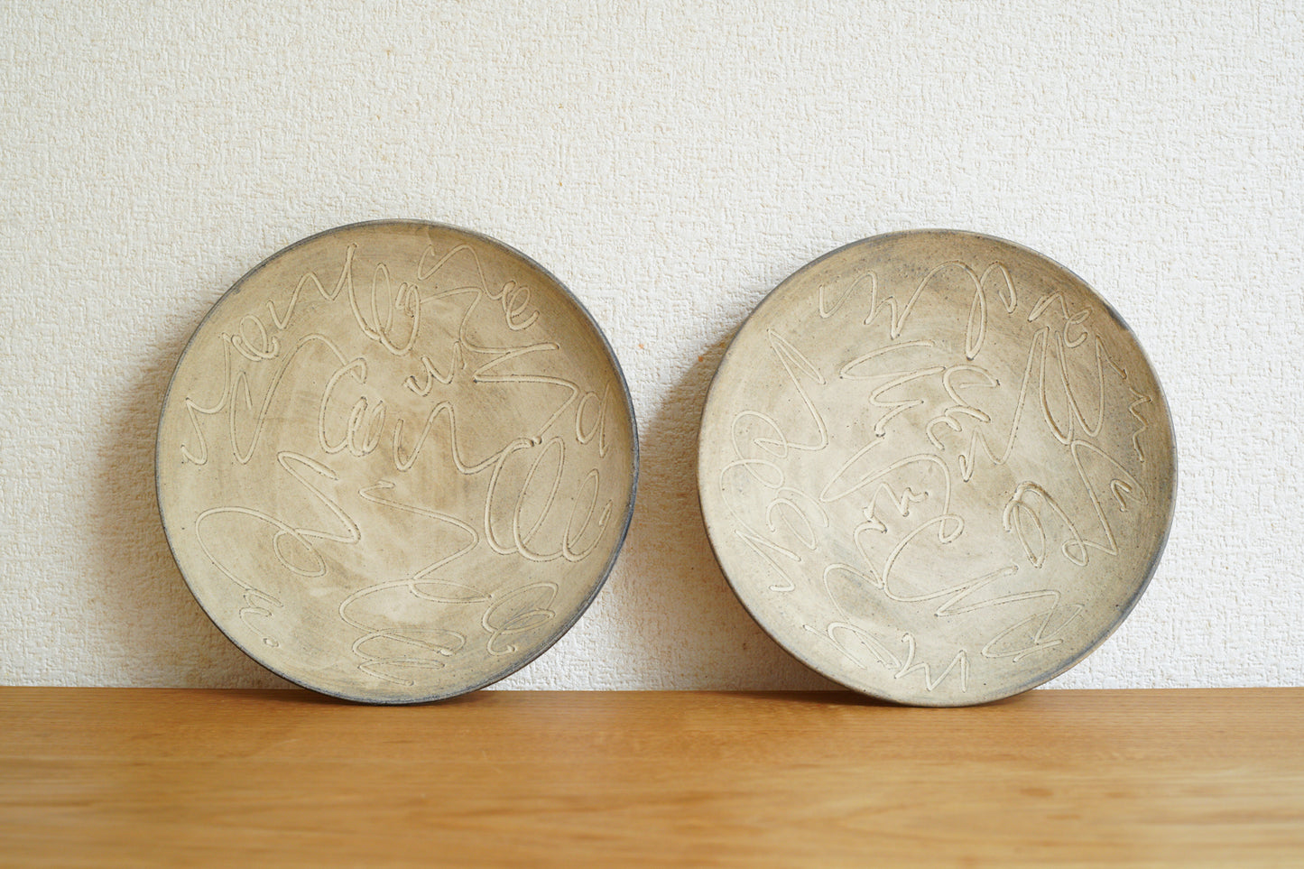 中島智靖 | 枯色線紋 6寸皿