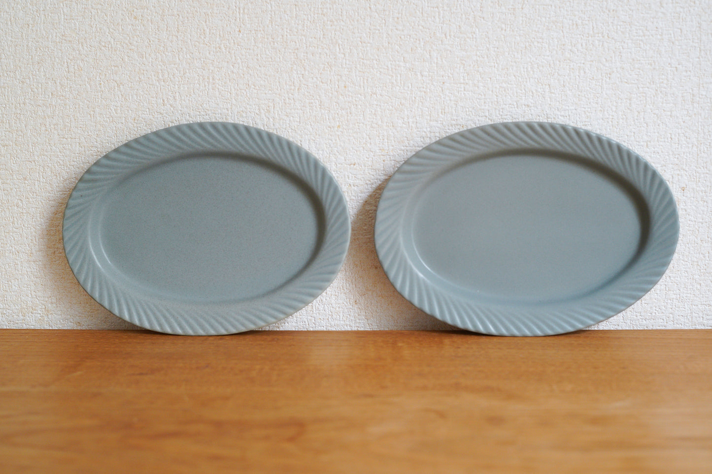KANEAKI SAKAI POTTERY | slants oval / ブルーグレー