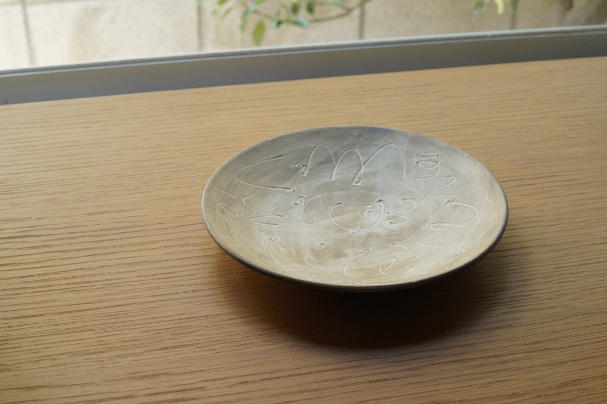 中島智靖 | 枯色線紋 6寸皿