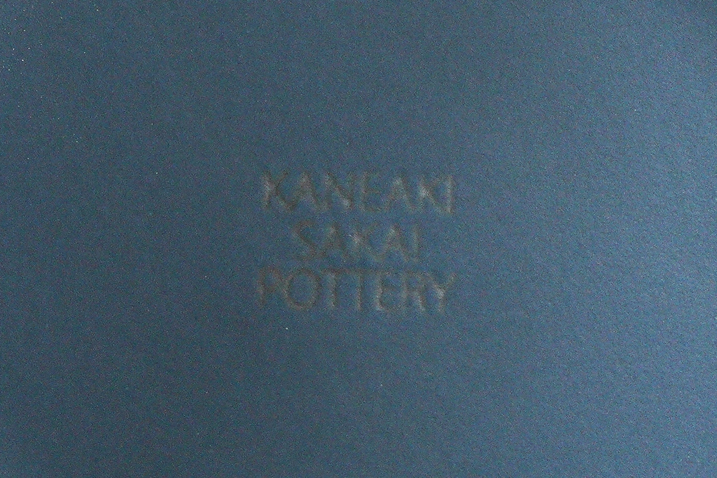 KANEAKI SAKAI POTTERY | flat Smug / コバルト