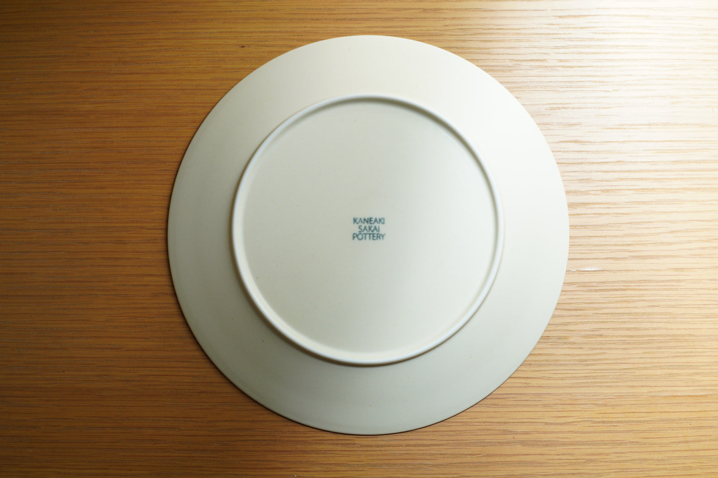 KANEAKI SAKAI POTTERY | flat 7plate / アイボリー