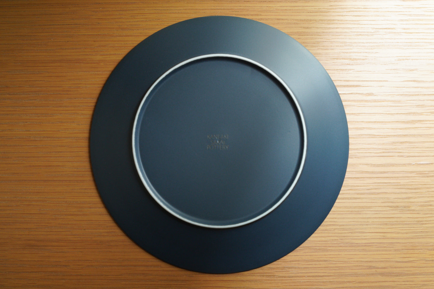 KANEAKI SAKAI POTTERY | flat 7plate / コバルト