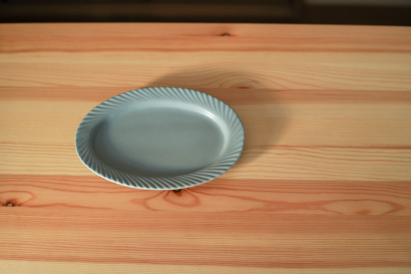 KANEAKI SAKAI POTTERY | slants oval / ブルーグレー