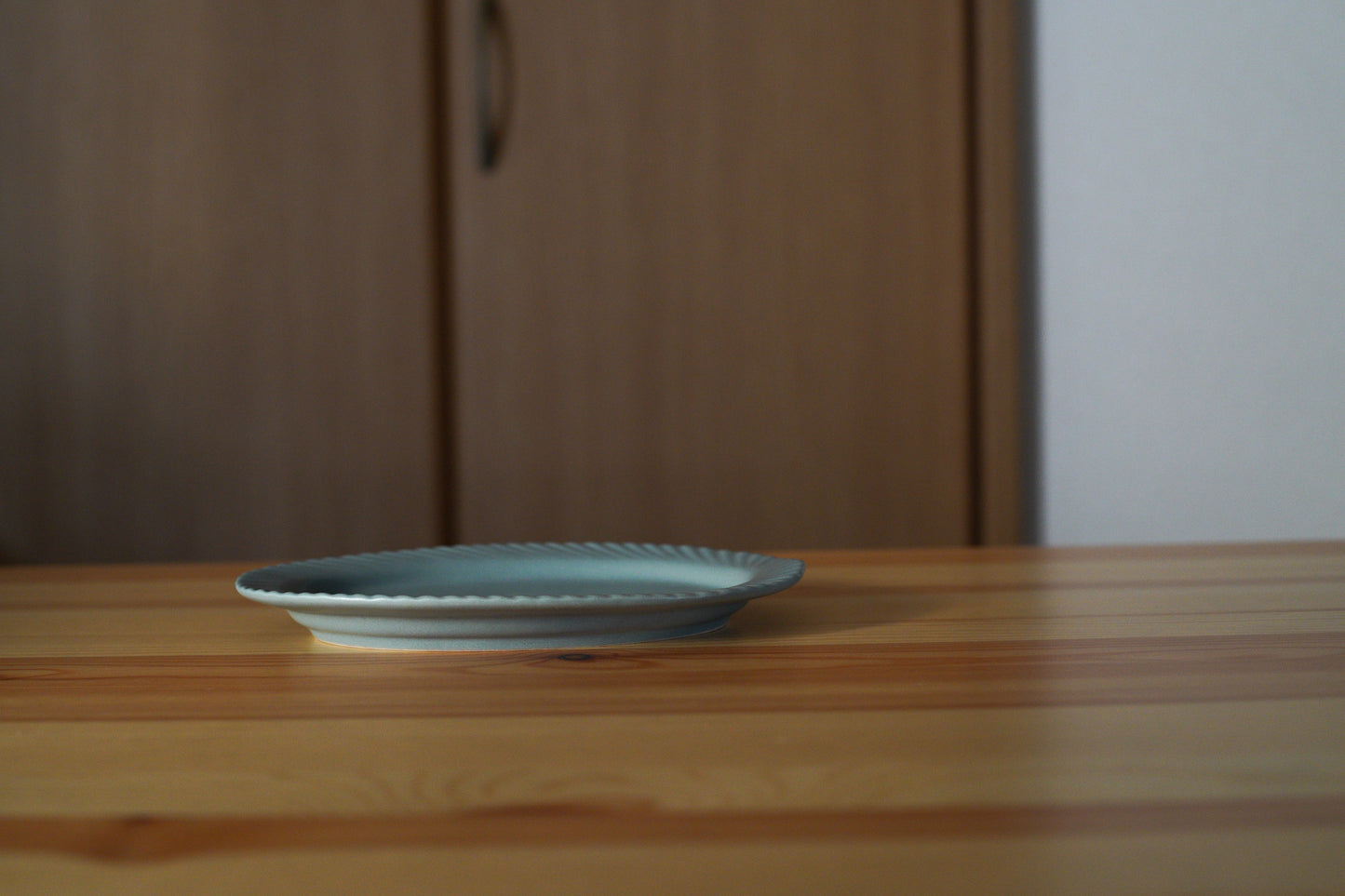 KANEAKI SAKAI POTTERY | slants oval / ブルーグレー