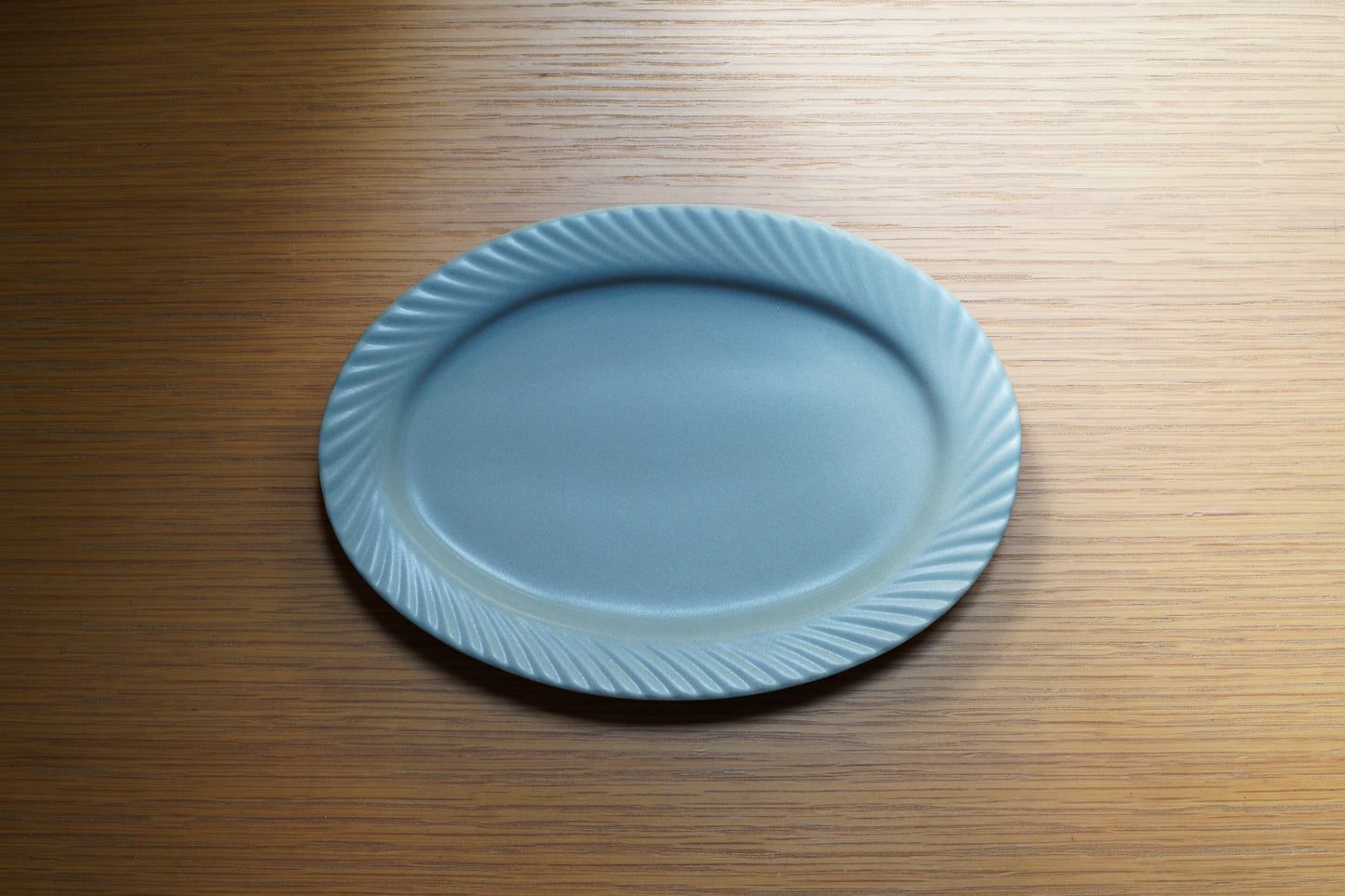 KANEAKI SAKAI POTTERY | slants oval / ブルーグレー