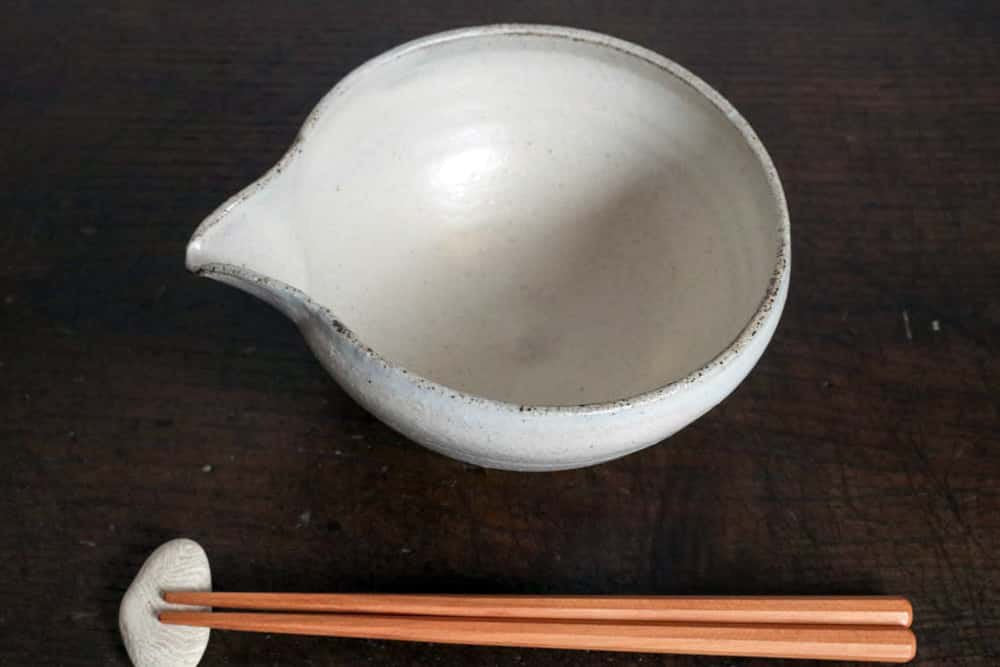 寺田昭洋  |  片口鉢 白
