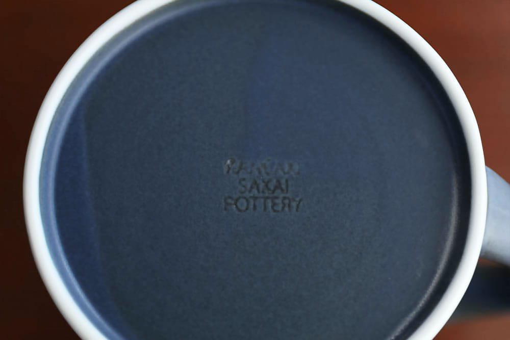 KANEAKI SAKAI POTTERY  |  flat jug - コバルト