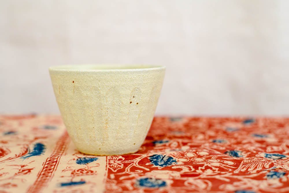 萩原千春  |  しのぎ 猪口湯のみ レモン