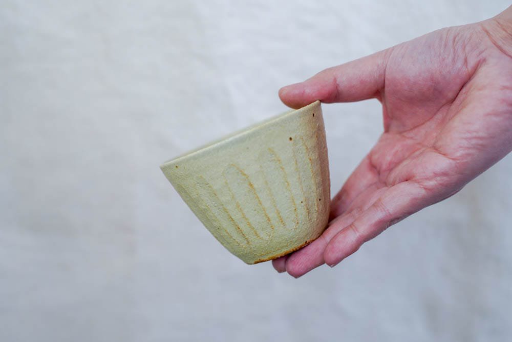 萩原千春  |  しのぎ 猪口湯のみ レモン