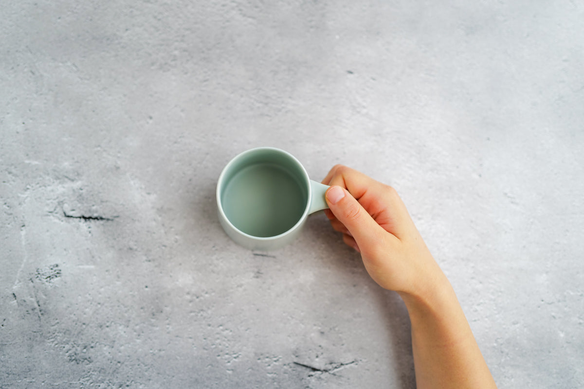 KANEAKI SAKAI POTTERY | flat mug / L / ペールブルー