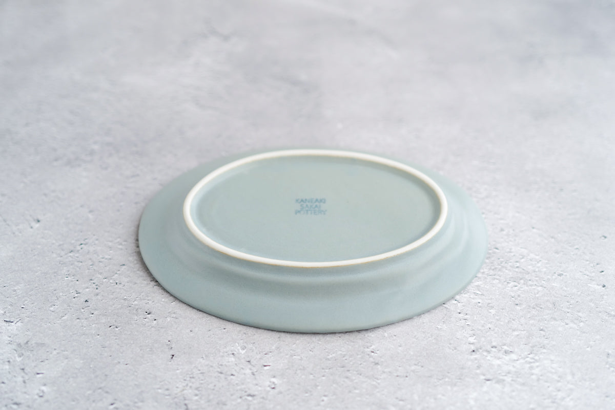 KANEAKI SAKAI POTTERY | slants oval / ブルーグレー