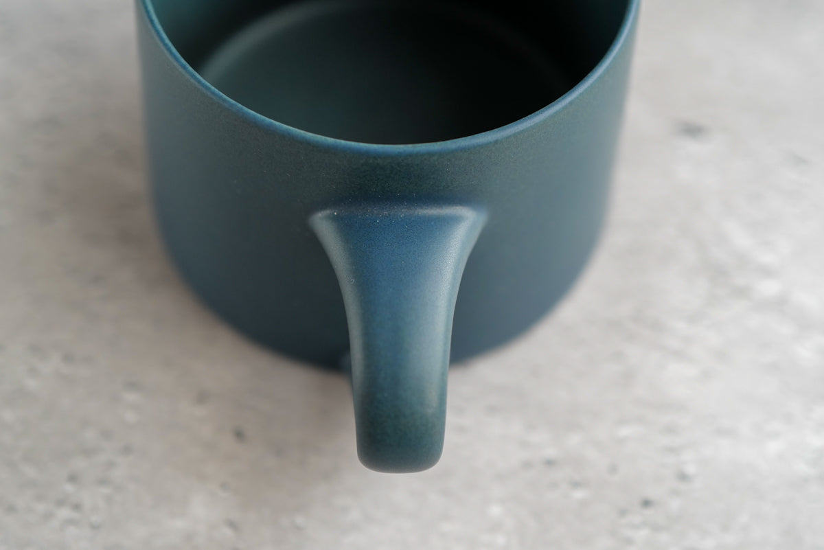 KANEAKI SAKAI POTTERY | flat mug / S / コバルト